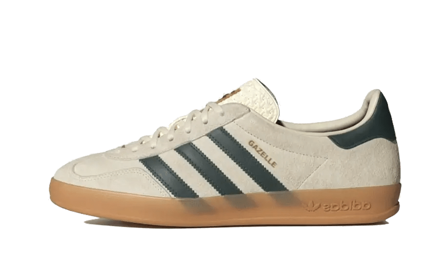 ADIDAS GAZELLE INDOOR CREAM WHITE COLLEGIATE GREEN GUM (IH7502) - Rdrop