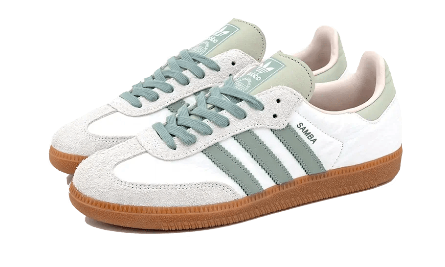 ADIDAS SAMBA OG CLOUD WHITE SILVER GREEN () - Rdrop