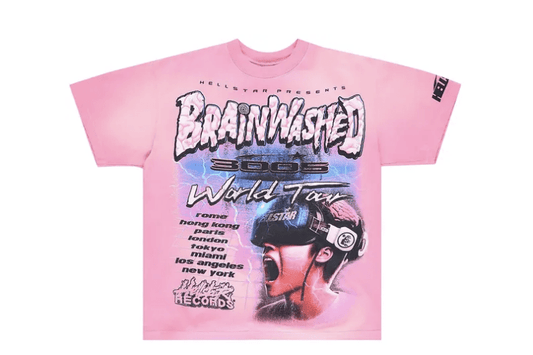 HELLSTAR BRAINWASHED TEE PINK () - Rdrop