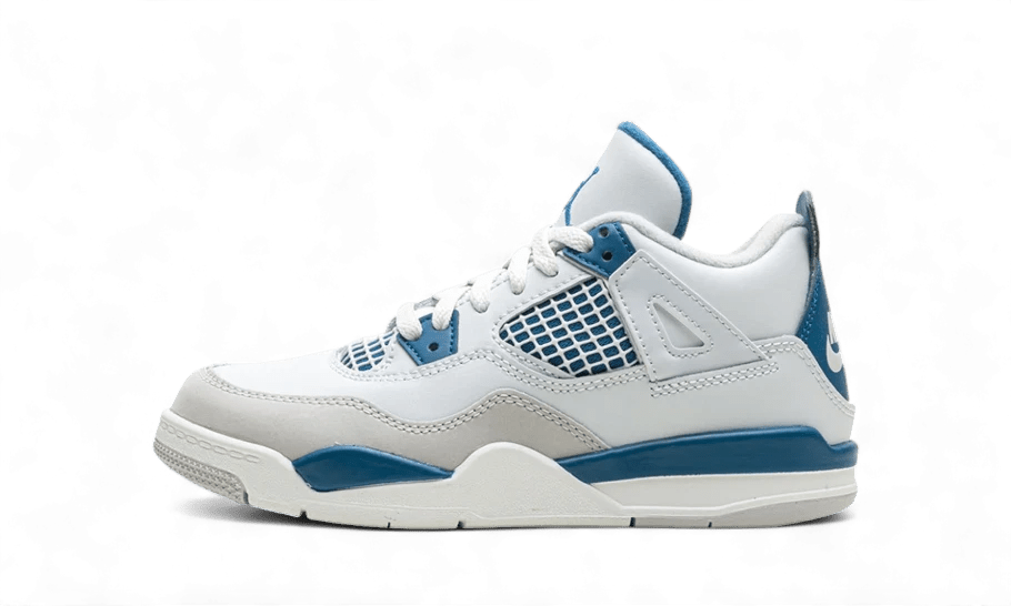 NIKE AIR JORDAN 4 RETRO MILITARY BLUE (2024) (TD & PS) (BQ7669 - 141) - Rdrop