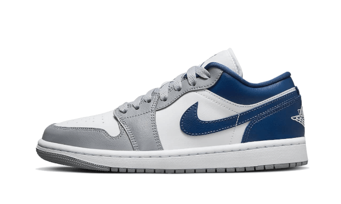 AIR JORDAN 1 LOW WHITE GREY BLUE (DC0774-042) - Rdrop