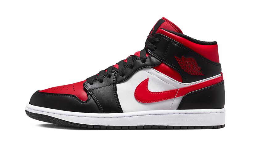 AIR JORDAN 1 MID WHITE BLACK RED FIRE RED (554725-079) - Rdrop